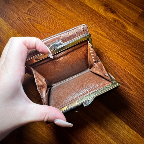 AUTHENTIC Louis Vuitton LV Monogram Coated Canvas French Purse Wallet - Picture 5 of 6